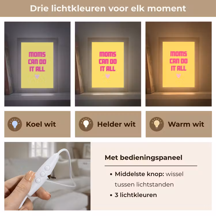 Tafellamp - Quote - Moeder - Hartje - Roze — 6