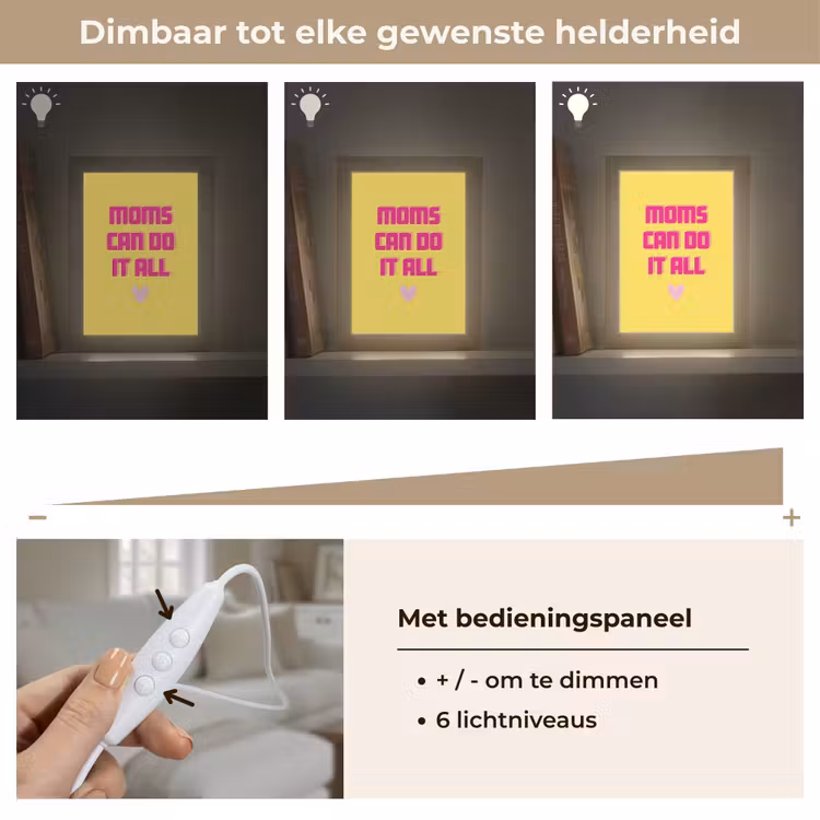 Tafellamp - Quote - Moeder - Hartje - Roze — 7