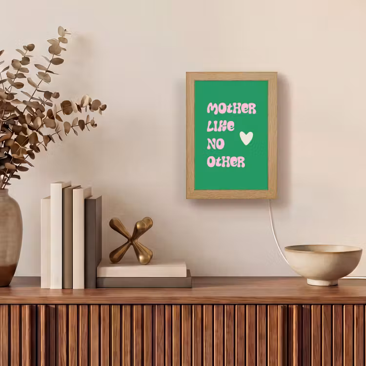 Tafellamp - Tekst - Hartje - Moeder - Groen — 4