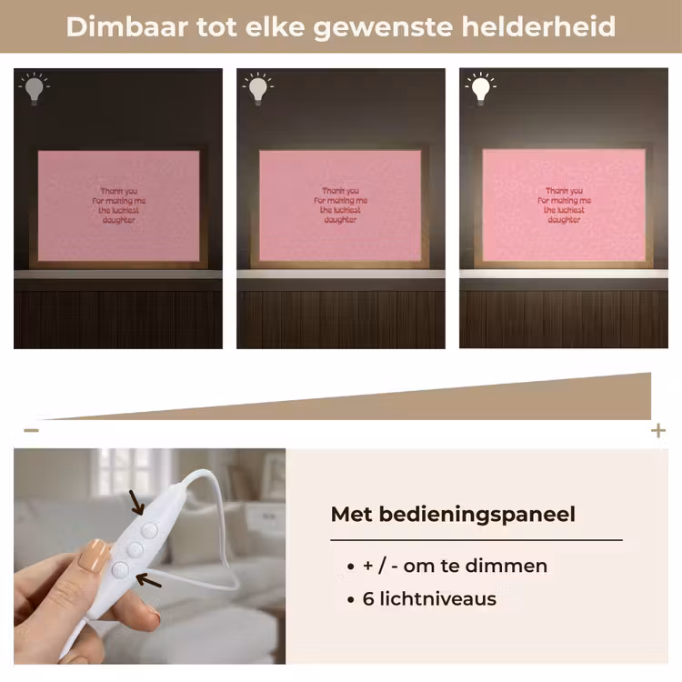 Tafellamp - Tekst - Rood - Moederdag — 8