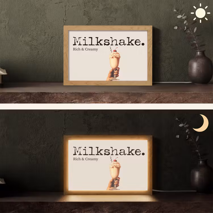 Tafellamp - Milkshake - Kers - Rietje — 5
