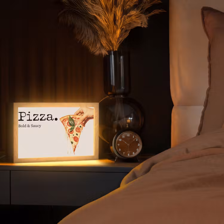 Tafellamp - Pizza - Kaas - Pepperoni — 2