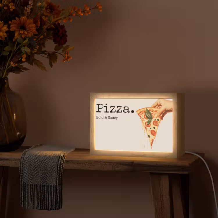Tafellamp - Pizza - Kaas - Pepperoni — 4