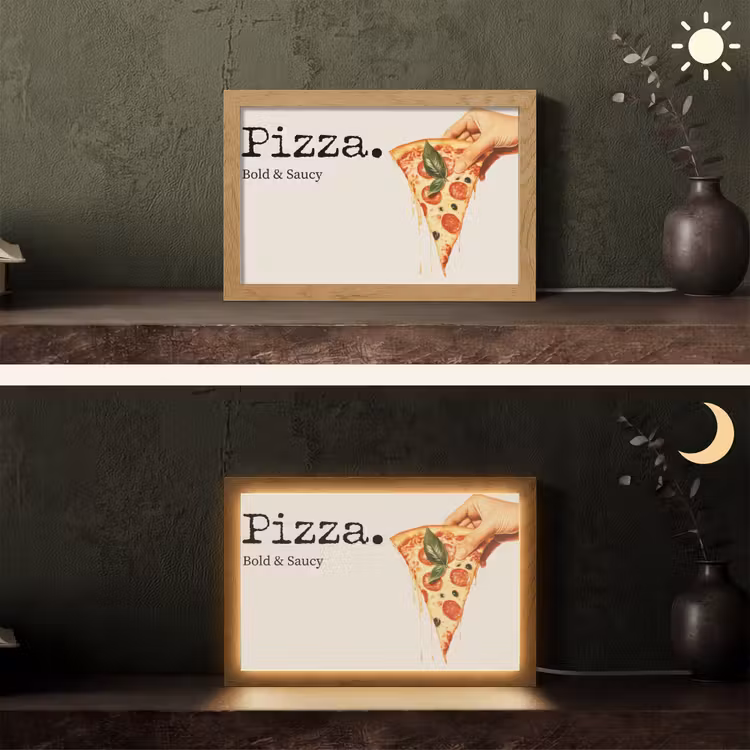 Tafellamp - Pizza - Kaas - Pepperoni — 5
