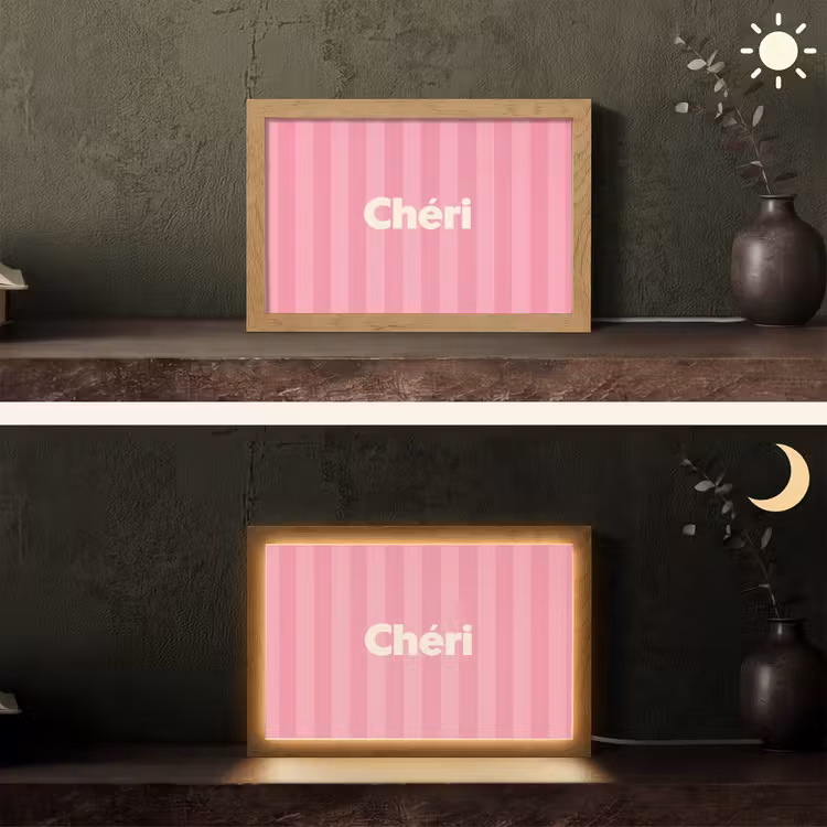Tafellamp - Gestreept - Roze - Chéri — 5