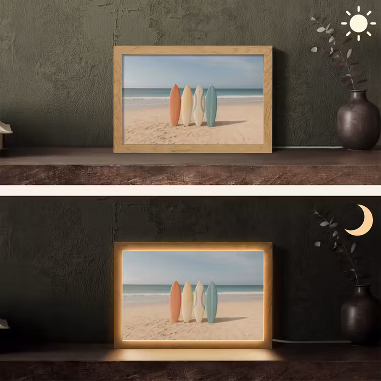 Tafellamp - Strand - Surfbord - Pastel — 5