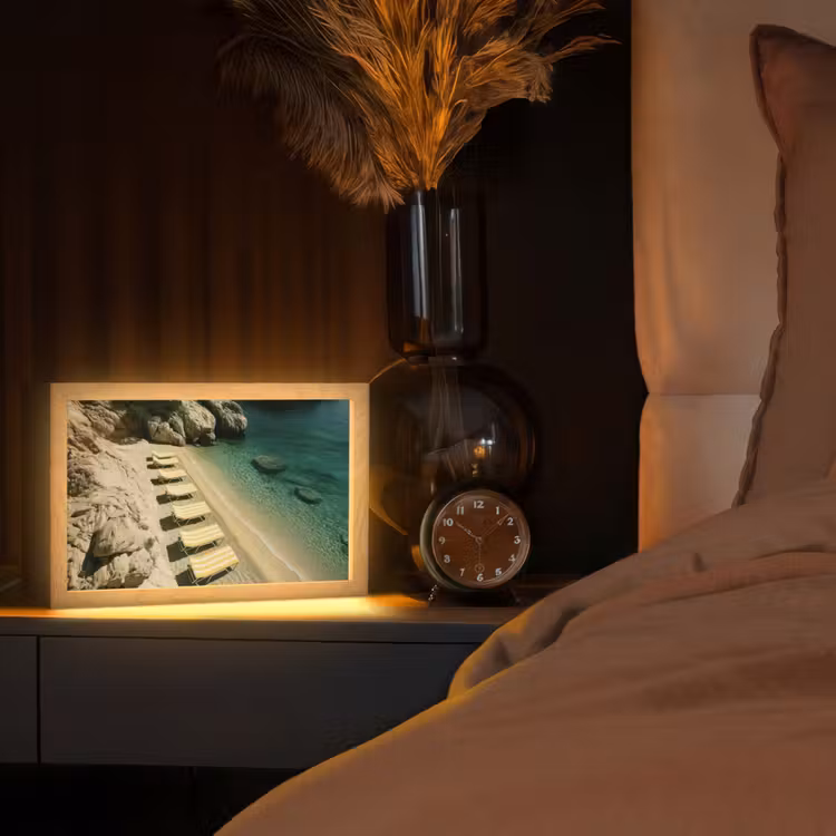 Tafellamp - Strandbedden - Zee - Stenen - Baai — 2