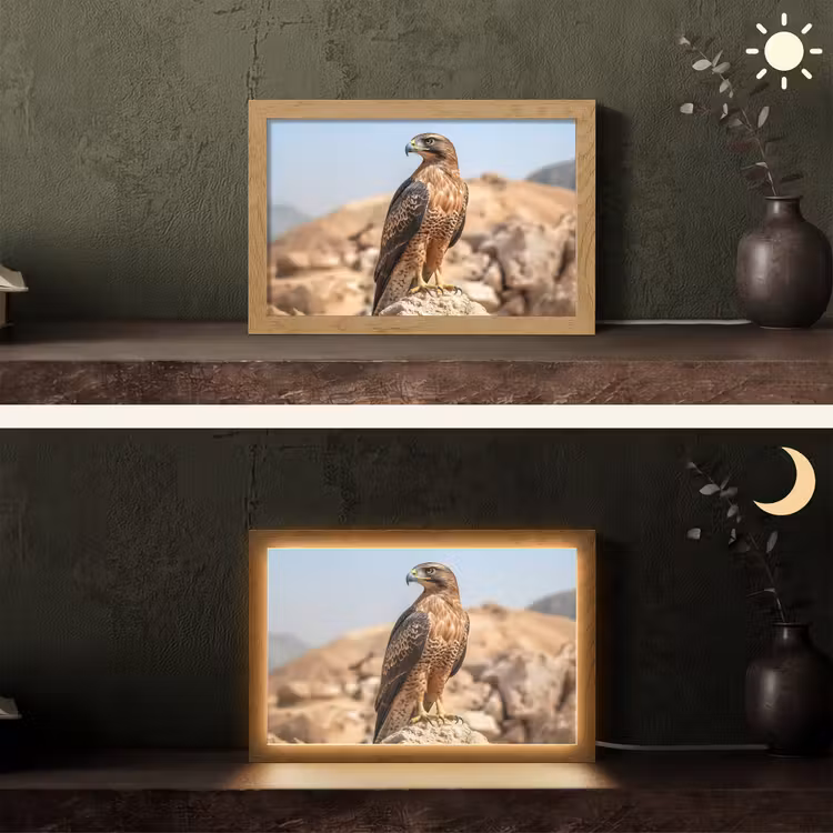 Tafellamp - Valk - Vogel - Rots - Macht — 5