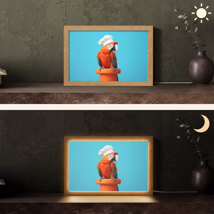 Tafellamp - Ara - Koksmuts - Sokkel - Grappig — 5