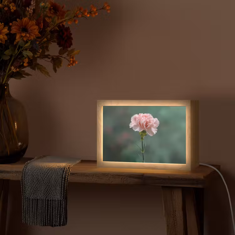 Tafellamp - Anjer - Roze - Bloemblaadjes — 4