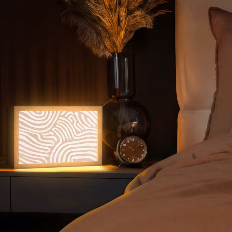 Tafellamp - Beige - Aardspatroon — 2