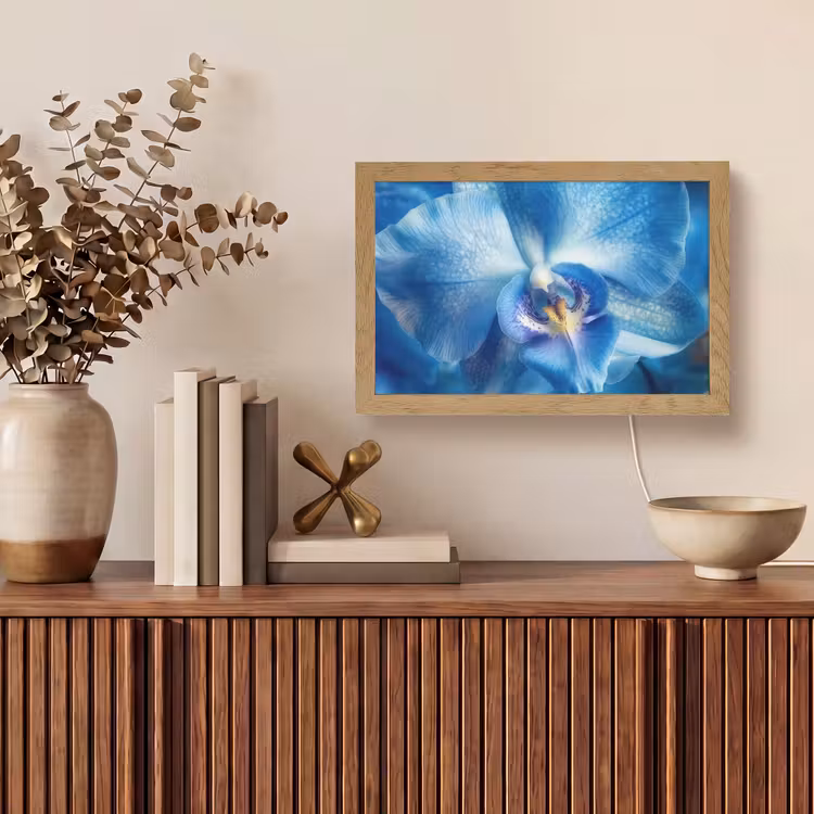 Tafellamp - Blauw - Orchidee - Elegeant — 3