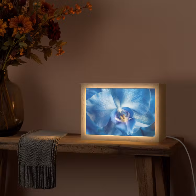 Tafellamp - Blauw - Orchidee - Elegeant — 4