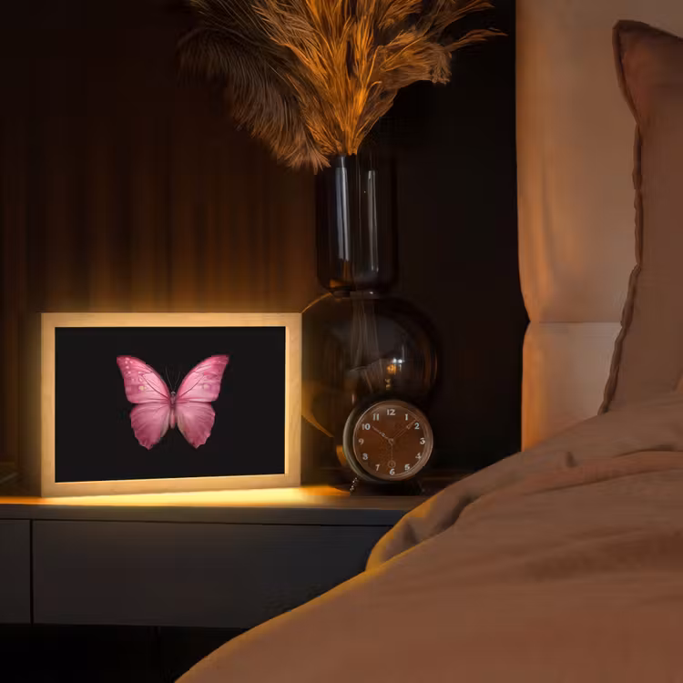 Tafellamp - Vlinder - roze - Elegant — 2
