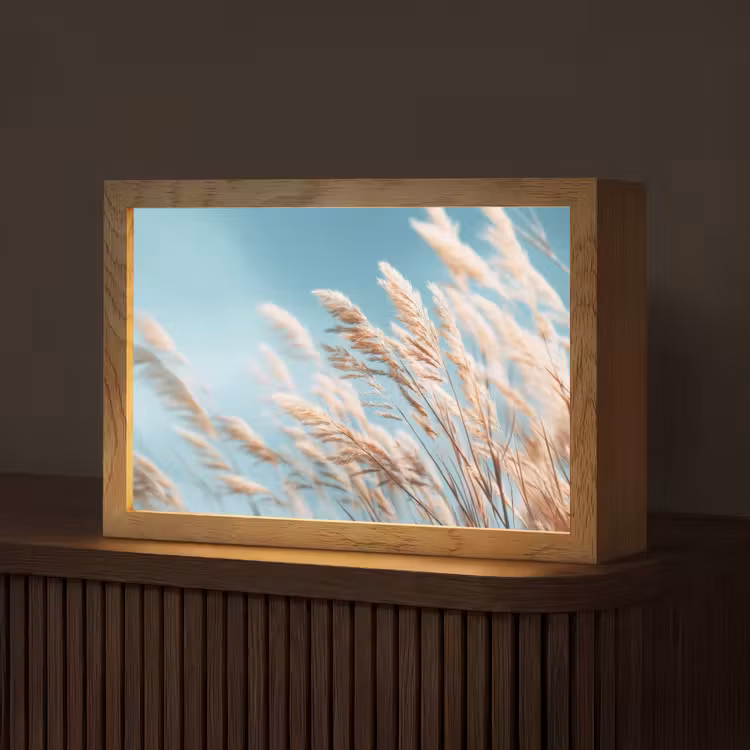 Tafellamp - Siergras - Wind - Lichtbruin — 1