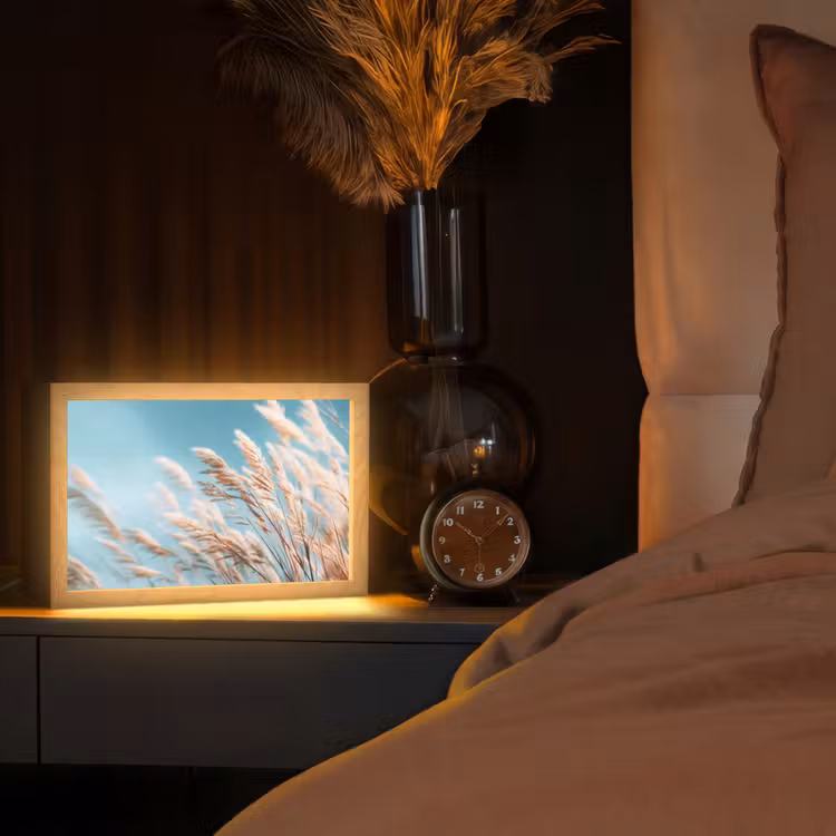 Tafellamp - Siergras - Wind - Lichtbruin — 2