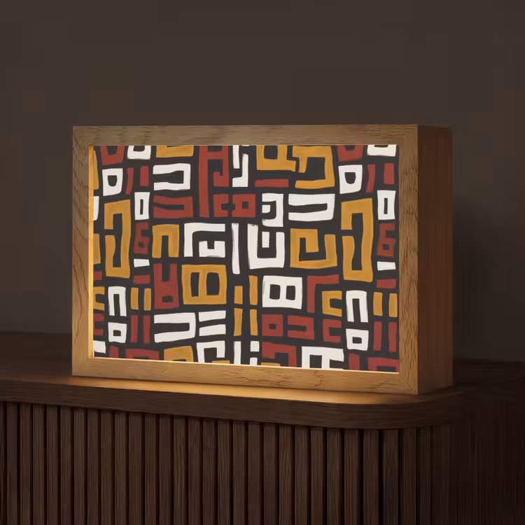 Tafellamp - Abstract - Patroon - Rood — 1