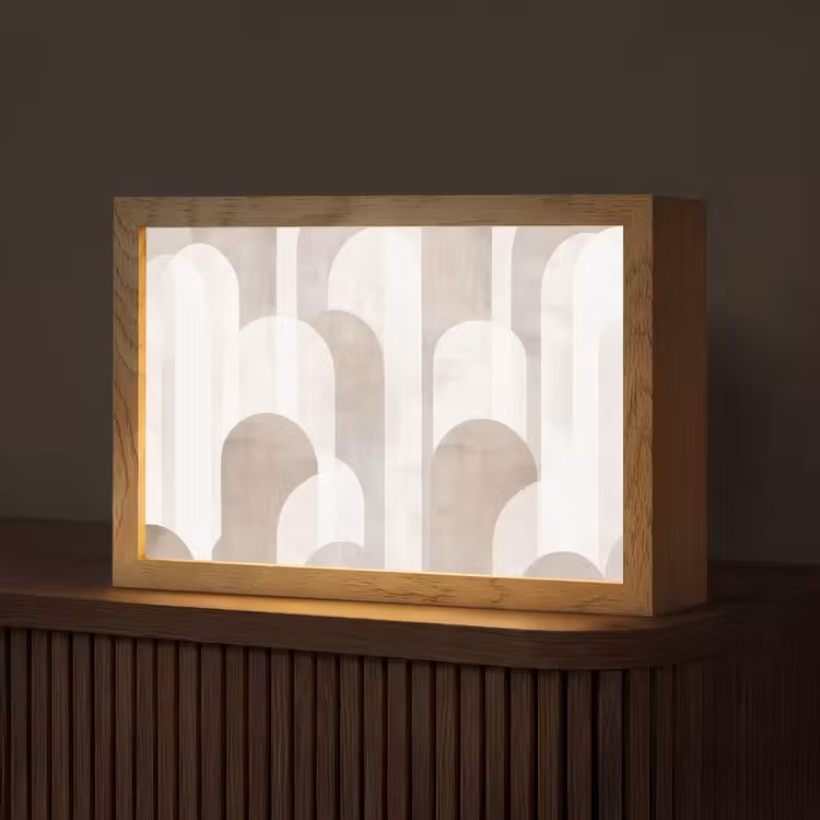 Tafellamp - Abstracte bogen - Modern - Beige — 1