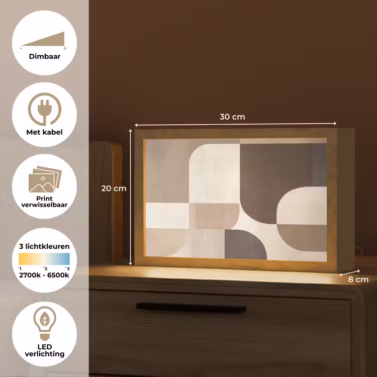 Tafellamp - Geometrisch - Geweven structuur - Modern — 7