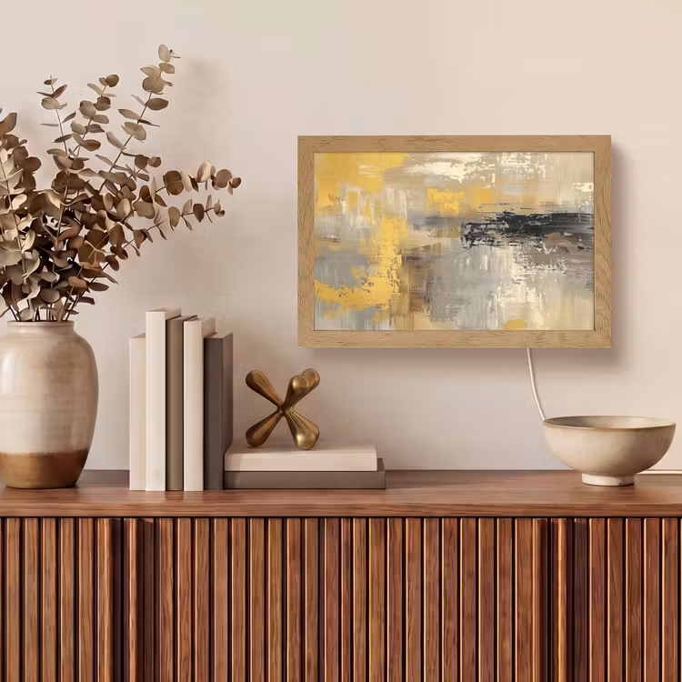 Tafellamp - Abstract - Geel - Modern - Beige — 3
