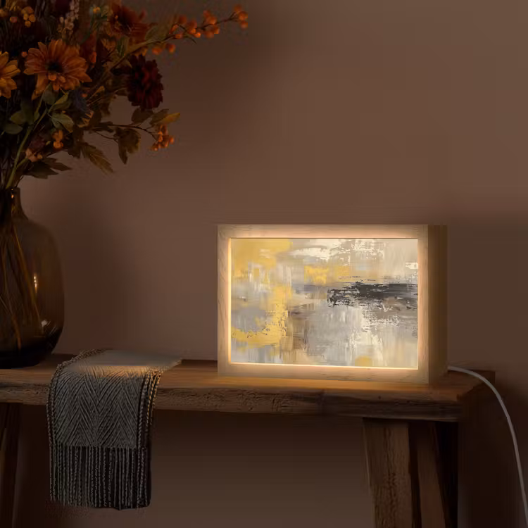 Tafellamp - Abstract - Geel - Modern - Beige — 4