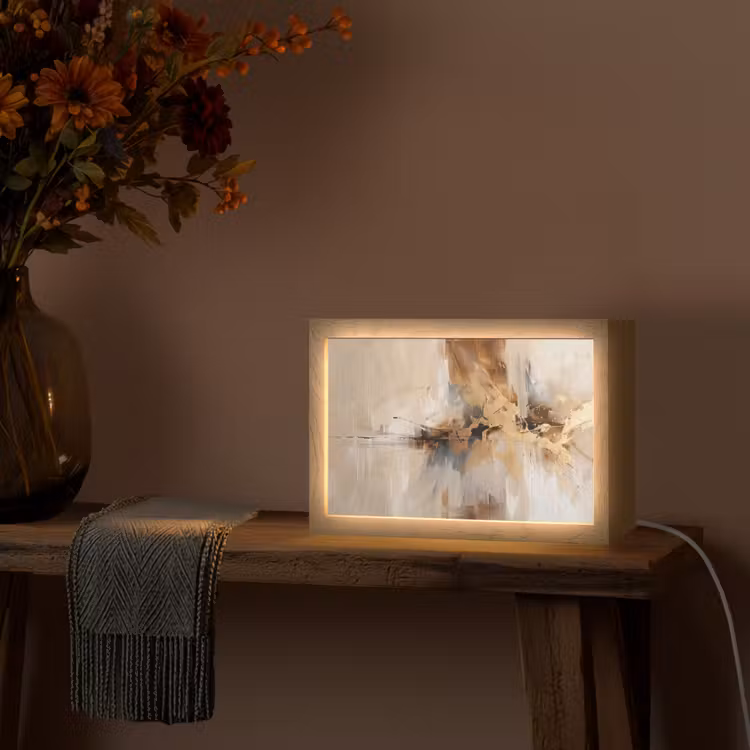 Tafellamp - Modern - Bruin - Abstract - Beige — 4