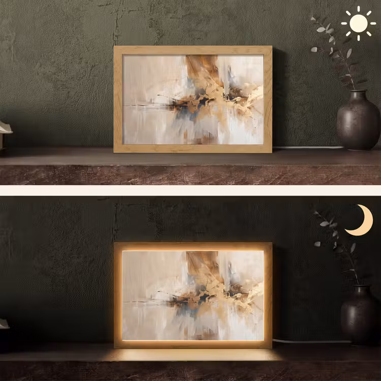 Tafellamp - Modern - Bruin - Abstract - Beige — 5