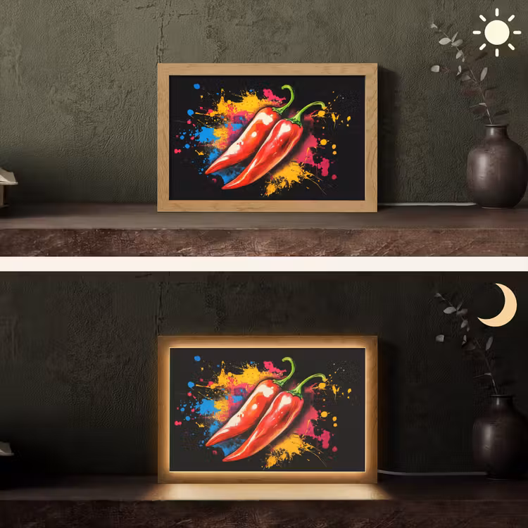 Tafellamp - Peper - Graffiti - Verf - Abstract - Modern - Kleurrijk — 5