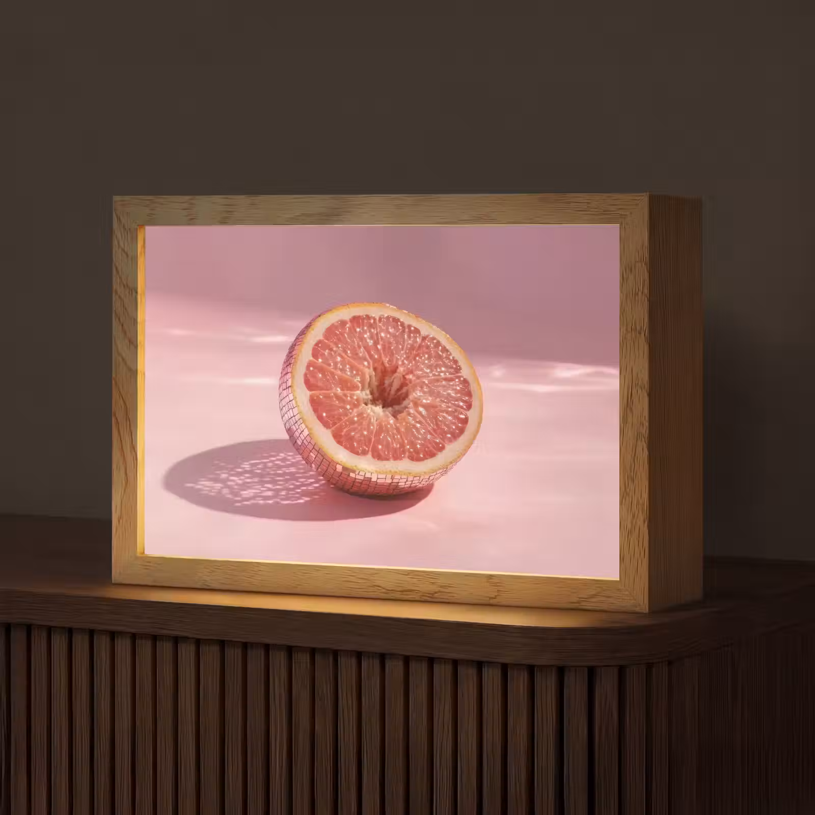 Tafellamp - Grapefruit - Roze - Disco - Shiny — 1