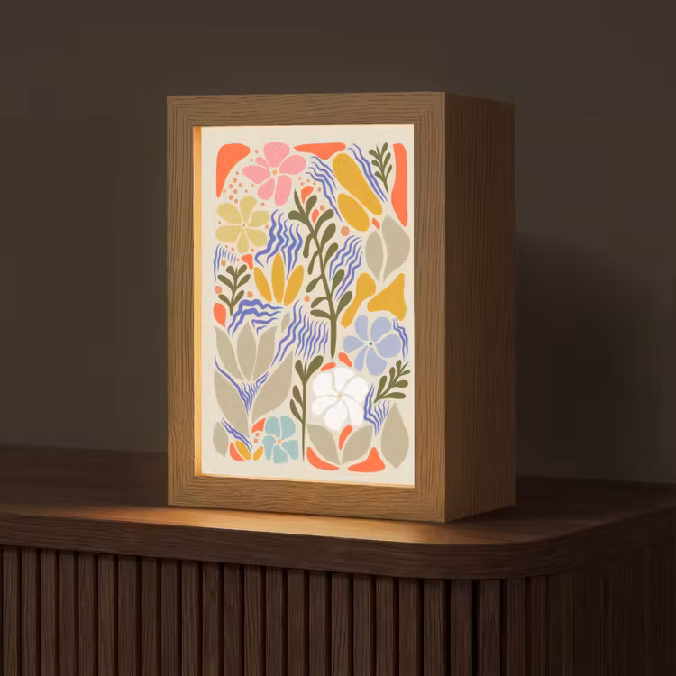 Tafellamp - Abstract - Bloemen - Bladeren — 1