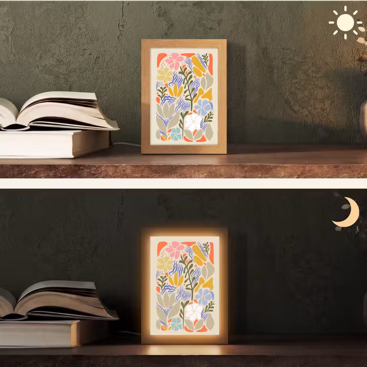Tafellamp - Abstract - Bloemen - Bladeren — 5