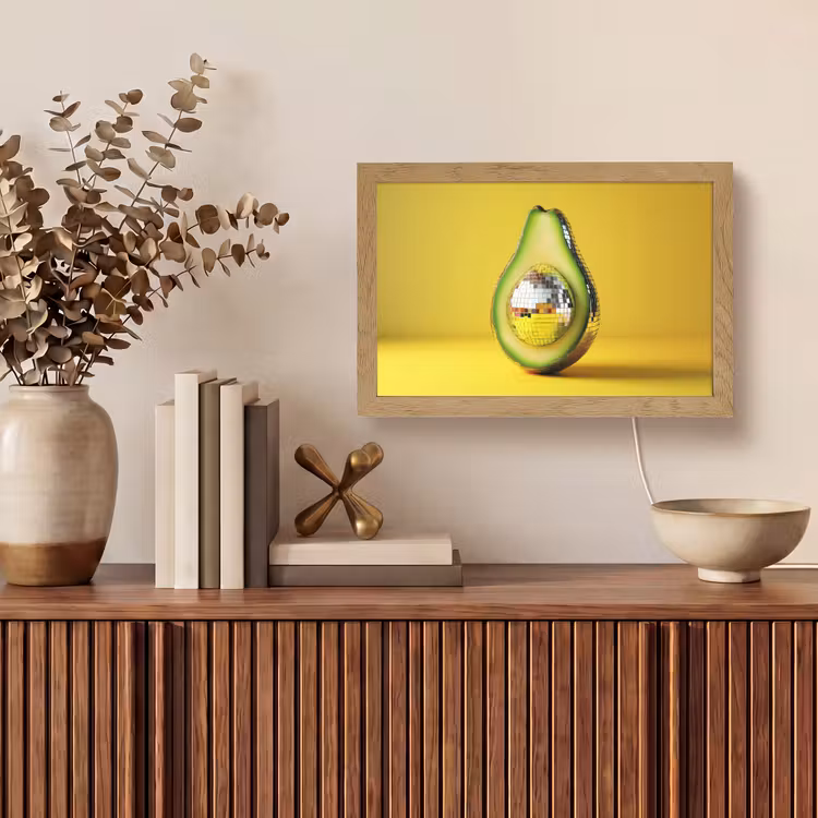 Tafellamp - Avocado - Discobal - Geel - Glitter — 3
