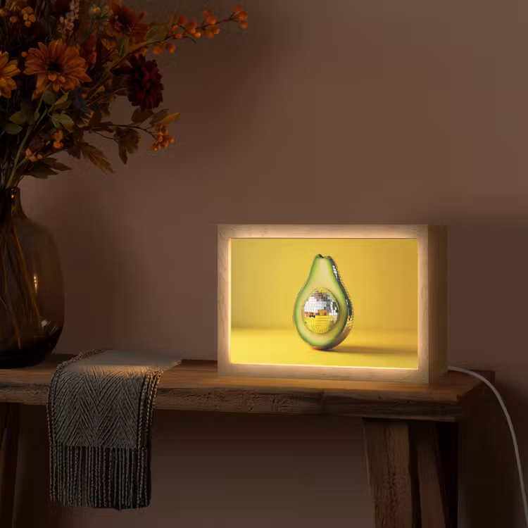 Tafellamp - Avocado - Discobal - Geel - Glitter — 4