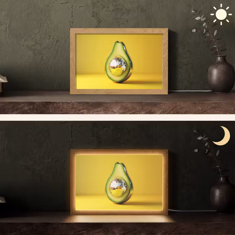 Tafellamp - Avocado - Discobal - Geel - Glitter — 5