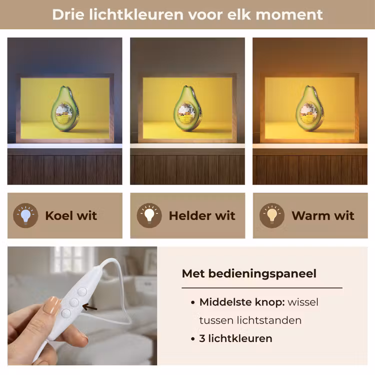 Tafellamp - Avocado - Discobal - Geel - Glitter — 6