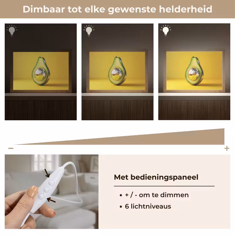 Tafellamp - Avocado - Discobal - Geel - Glitter — 8