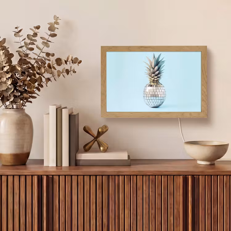 Tafellamp - Blauw - Ananas - Disco - Discobal — 3