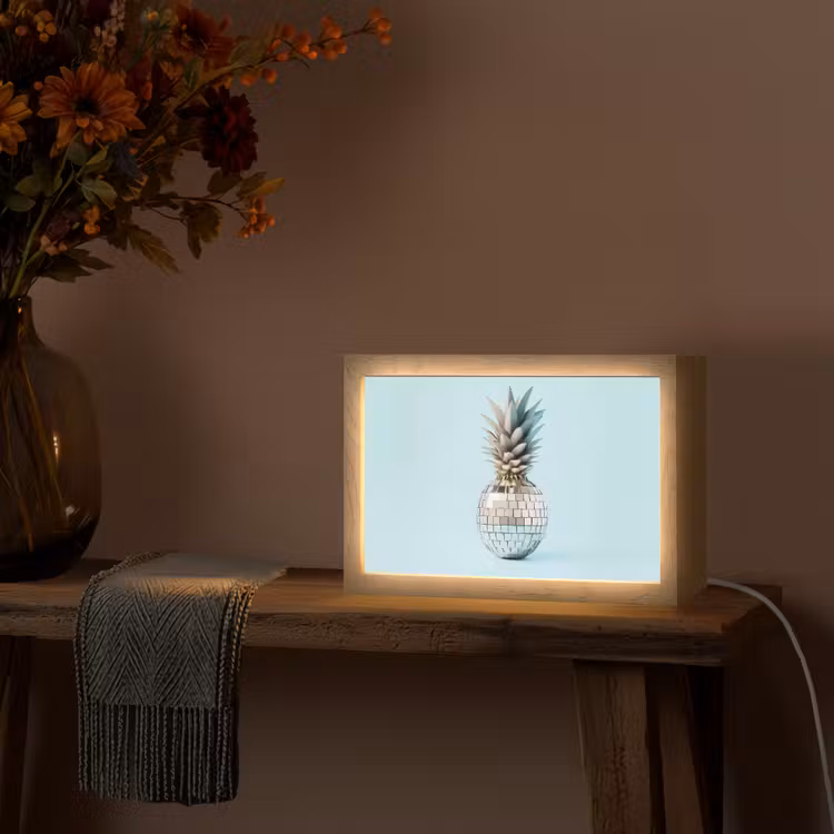 Tafellamp - Blauw - Ananas - Disco - Discobal — 4