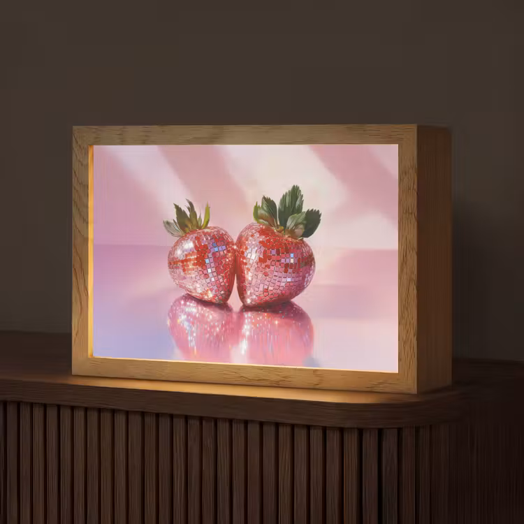Tafellamp - Disco - Fruit - Glitter - Strawberry — 1