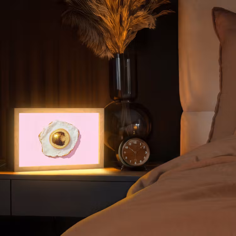 Tafellamp - Ei - Disco - Ontbijt - Glitter — 2
