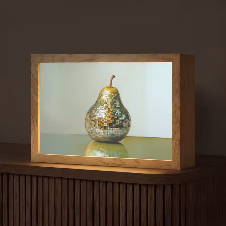 Tafellamp - Fruit - Disco - Art - Glitter — 1