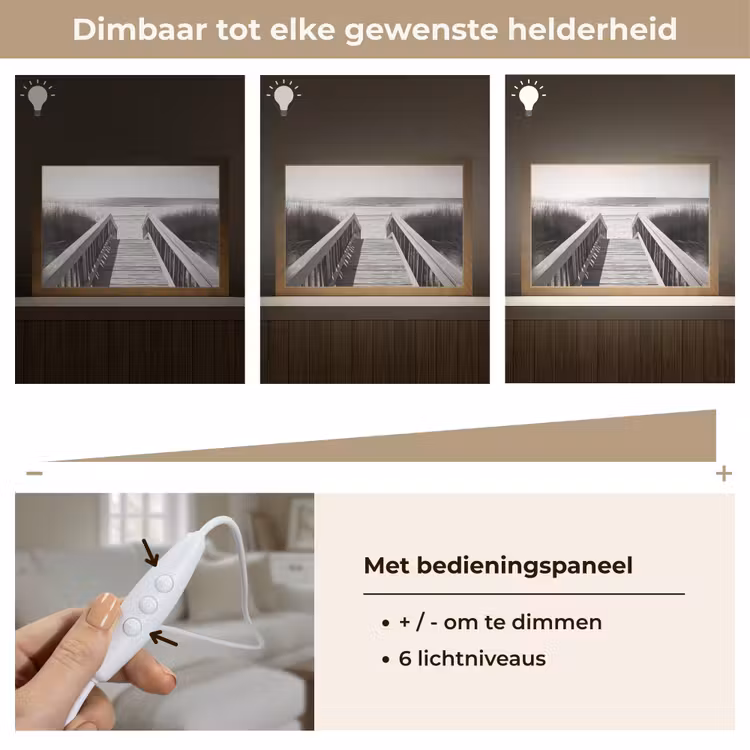 Tafellamp - Loopbrug - Hout - Strand - Zee — 8