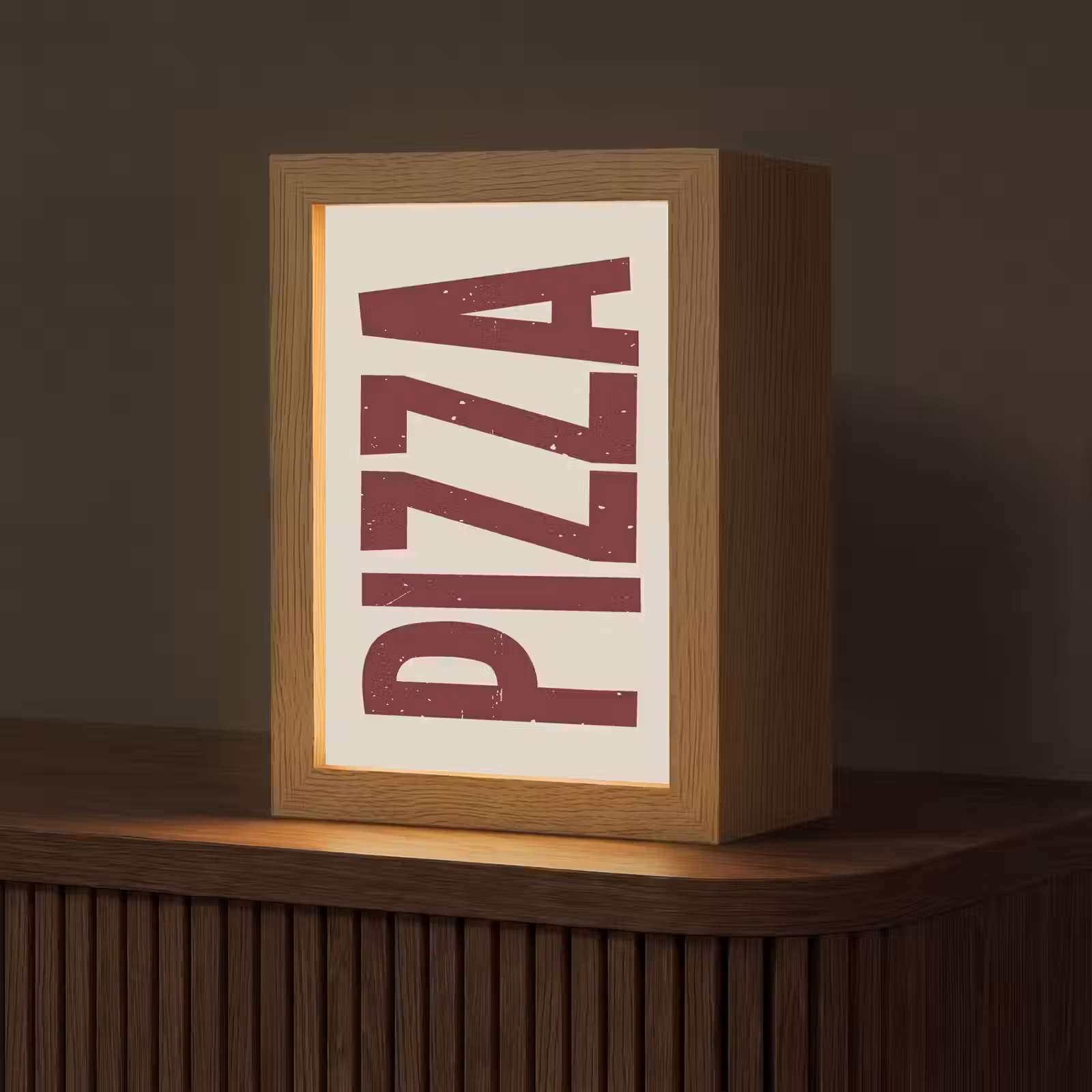 Tafellamp - Pizza - Vintage - Decoratie - Japandi — 1