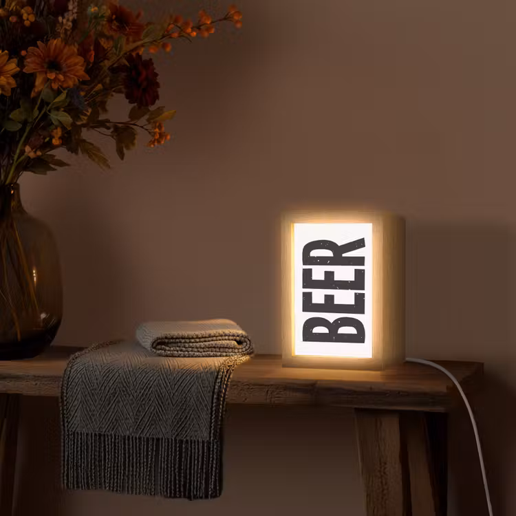 Tafellamp - Bier - Japandi - Decoratie - Zwart — 2