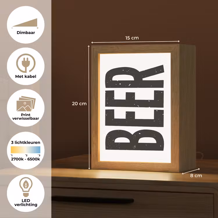 Tafellamp - Bier - Japandi - Decoratie - Zwart — 7