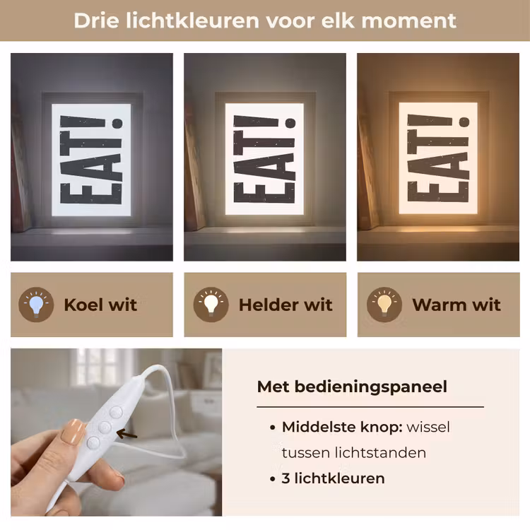 Tafellamp - Decoratie - Eten - Zwart - Wit — 6
