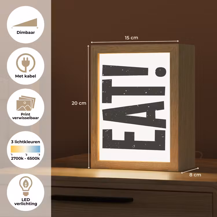 Tafellamp - Decoratie - Eten - Zwart - Wit — 7