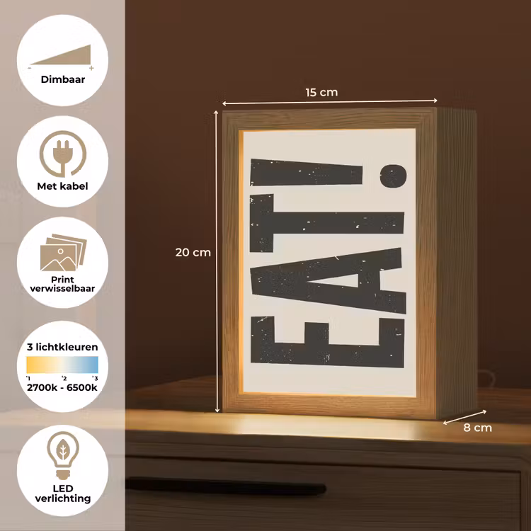 Tafellamp - Eten - zwart - Japandi - Wit — 7