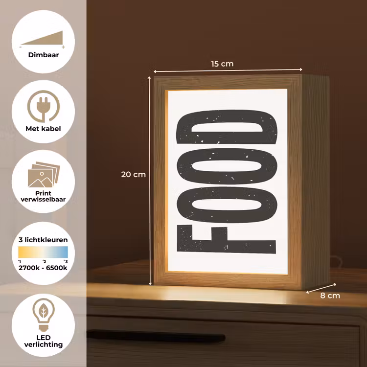 Tafellamp - Food - Zwart - Wit - Decoratie — 7
