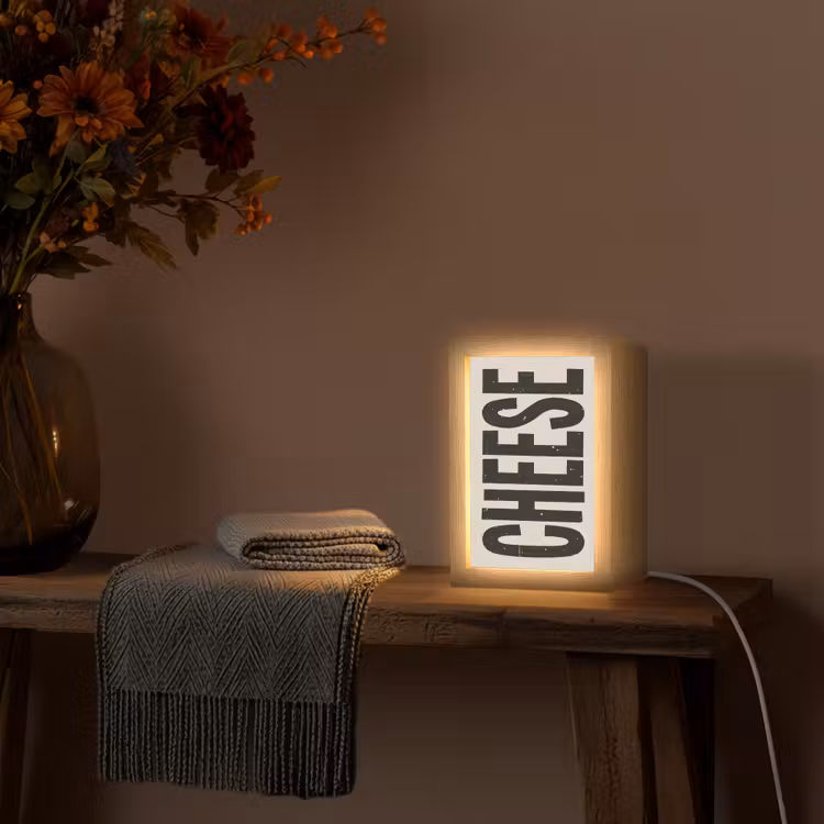 Tafellamp - Kaas - Decoratie - Beige - Cheese — 2